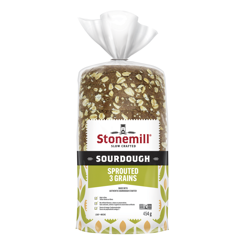 Stonemill® Sourdough Sprouted 3 Grains Bread