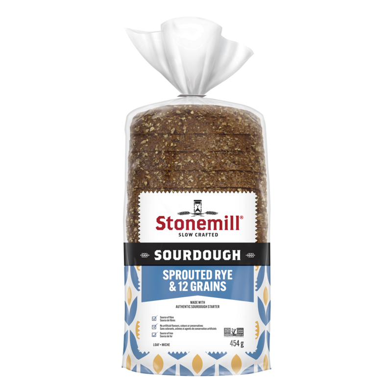 Stonemill® Sourdough Sprouted Rye &amp; 12 Grains Bread