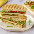 Grilled Halloumi and Vegetable Sandwiched with Chimichurri Recipe